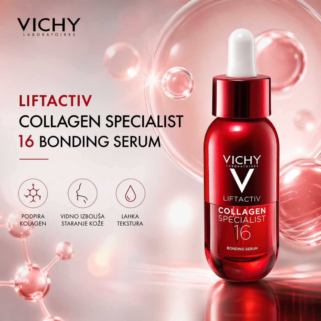 Primer AI ustvarjenega produktnega vizuala z berljivim slovenskim besedilom